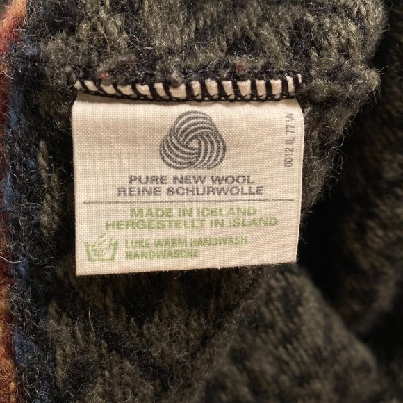 Norwear  vintage 100% Wool  Nordic  sweater tunic M women floral - Picture 4 of 11